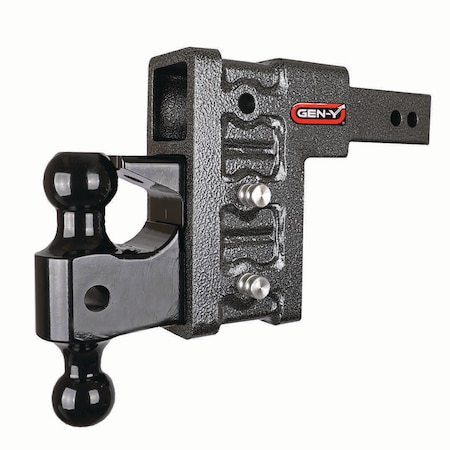 Gen-Y Hitch MEGA-DUTY 2.5 Shank 6 Drop 3.5K TW 32K Hitch & GH-0161 Dual-Ball & GH-0162 Pintle Lock GH-1623